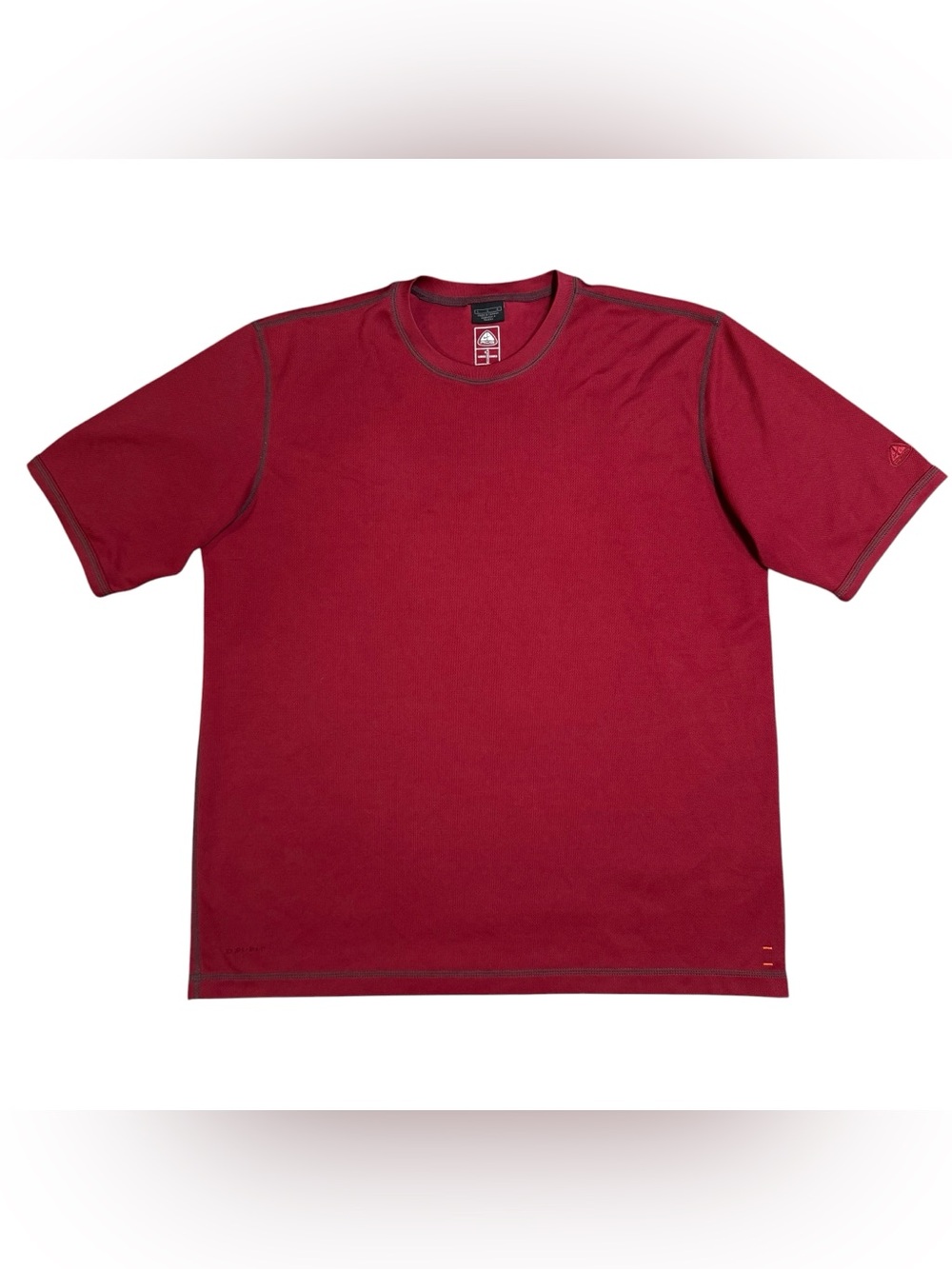 Vintage Y2K Nike ACG Base Layer Shirt Mens Large Crimson Dri-Fit Hiking Gorpcore